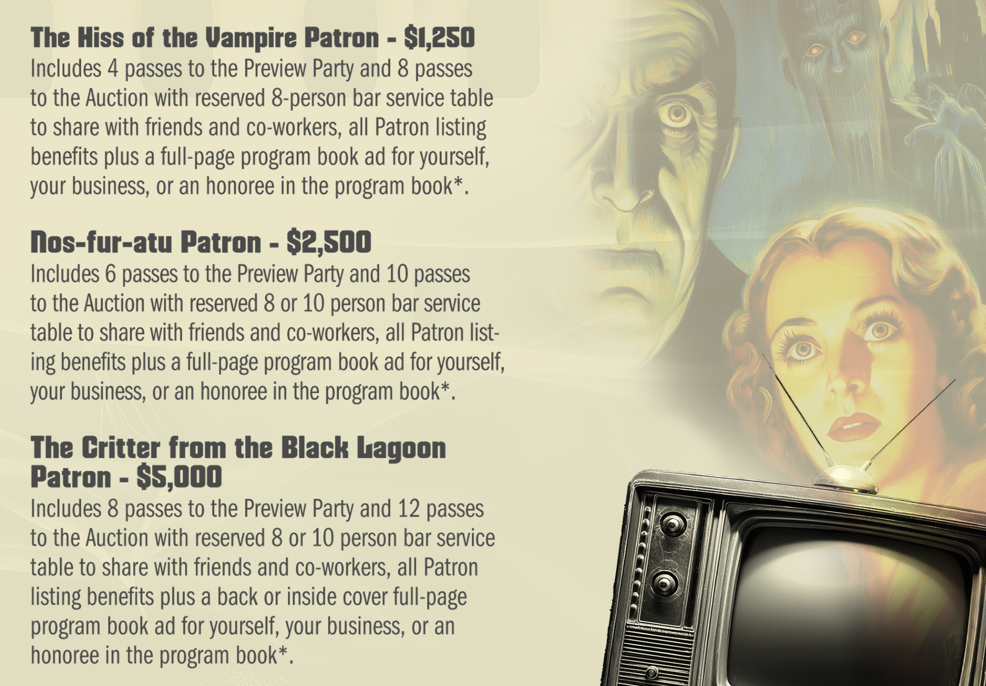 Ticket Levels & Patron Packages - Humane Pennsylvania